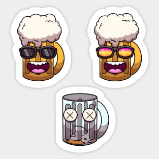 Funny Beer Sticker Pack Sticker